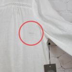 Vince Camuto ‎ White Linen Blend 3/4 Sleeve Button Down Top Womens Size S Photo 11