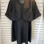 PLUS SIZE Fit And Flare Jacket Suit Dress PERFECT SHAPE 2PC Black Photo 1