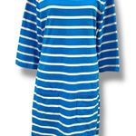 Boden USA Boden Size 12 Bretton Blue Stripe 100% Cotton Pullover Tunic Dress - WL892 Photo 0