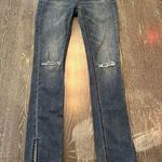 Free People  Women's Distressed Straight Leg Jeans Blue Size 26 Zip Fly Denim Photo 0