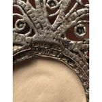 DGS Sterling Silver 925 Filigree Handpainted Ceramic Ring & Pendant Sz 6.5 Photo 6