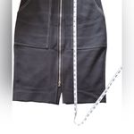 Diane Von Furstenberg  Black Pencil Skirt with Front Zipper Photo 6