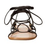 Call it spring  Black Ankle Wrap Sandals Photo 2