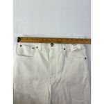 Madewell  Flared Wide Leg Jeans Size 27 High Rise Magic Pockets Cropped Raw Hem Photo 9