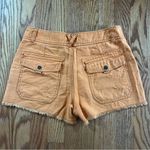 Free People Women's Orange Frayed Edge Shorts 0 Photo 2