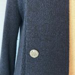 White House | Black Market WHBM navy blue open front shawl collar long line cardigan sweater jacket Size XS Photo 4