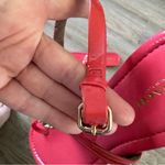 Coach  Coral Patent Leather Thong Sandals Womens 10 Catherine Gold Hardware Photo 7