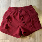 Cargo Sweat Shorts Red Photo 0