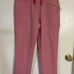 FIGS Casma Three-Pocket Scrub Top - / Chalk Pink & Straight Leg Bottoms Set Photo 2