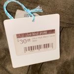 Umgee Olive High Waist Embroidered Fringe Faux Suede Skirt Size Small New Photo 5