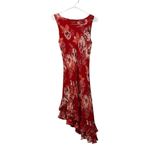 Adrianna Papell NWT  Floral Embellished Fit & Flare Dress Red Colorful Size Small Photo 1