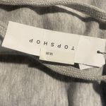 Topshop NWT Top shop Dress Womens 8 Sweatshirt Gray Fitted Hooded Long Sleeve Comfort Photo 2