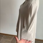 Soft Surroundings  Silk Trim Asymmetrical Beige Tunic Size Medium Petite Photo 7