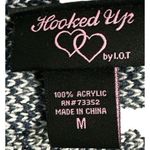 Hooked Up Flyaway Cardigan Small Indigo Red Striped Tassels Knit Long Sleeve M Size M Photo 4