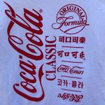 Coca-Cola Small short sleeve white original formula coke classic tee-DEFECT. Photo 3