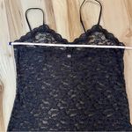 Victoria's Secret  Black Lace Floral Pattern Lingerie Slip Dress Photo 6