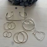 Forever 21 New Hoop Earrings plus Silver Tone Fashion Jewelry lot Photo 0
