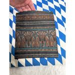 Handmade  Quilted Patchwork Messenger Briefcase Bag Blue Red Brown OOAK Photo 9