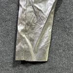 EXPRESS  Leather Pants Womens 6 Silver Metallic 5 Pockets Straight Leg Outdoor Photo 5