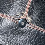 Nine West Crossbody Purse Bag Black Faux Leather Pebbled Womens Ladies Photo 3