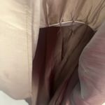 DO+BE NWT  Taupe drop waist tie neck long sleeve mini dress size medium Photo 4