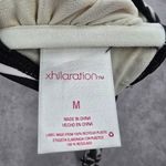 Xhilaration  Black White Stripe Padded Crisscross Bikini Top Swimwear Medium Photo 5