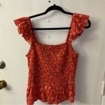 Madewell Lucie Smocked Floral Peplum Top 14 Boho Costal Cowgirl Cottagecore NEW Photo 0