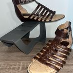 BOC Vegan Gladiator Kirra Faux Leather Strappy Sandal Brown Buckle Women’s Sz 9 Photo 2