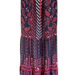 Gibson Latimer New NWT Ruffled Tiered Red White Blue Maxi Dress XXL Photo 0