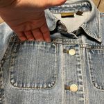 Caslon  Denim Jacket Women's Petite Casual Button Front Faded Medium Washed Sz S Photo 2