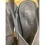 Pedro Garcia Yuval Slingback Sandals Women's 6.5 Black Suede Peep Toe Preppy S57 Photo 2