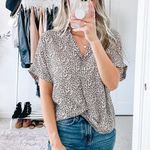All in Favor  Cheetah Printed Blouse  Photo 0