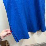 J. Jill Cotton Gauze One Pocket Shirt Dress Royal Blue Midi Medium Petite NWT Size undefined Photo 8
