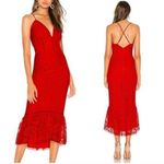 Lovers + Friends Lover and friends red lace midi dress nwt Xs Photo 1