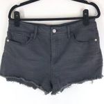 Wild Fable Womens Denim High Rise Shorts Raw Hem Cut Off Stretch Black 14 Photo 0