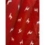 Madewell  Red Pajama Shorts Pjs Llama Rama White Bootie Comfy Cozy Boho Size M Photo 1