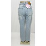Avec Les Filles Jeans Straight Leg High Rise Jeans With Slit Hem Blue Size 28 Photo 7