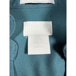 Chico's Tunic Top Womens Medium No Iron Stretch Floral Print Long Sleeve Shirt 8 Photo 4