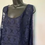 Profile by Gottex Navy Lace Swim Cover Up Blue Size XL Photo 2