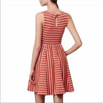 Anthropologie  Saturday Sunday Coral & White striped dress Photo 2