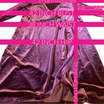 Loft  BURGUNDY VELOUR V NECK WRAP LOOK DRESS (XL) Photo 8