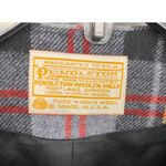 Pendleton Wool Tartan Plaid Cropped Blazer Red Black Size 10 Photo 5