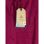 prAna NWT  Cotton Ocupas Popover Keyhole Tie Cap Sleeves Top S Orchid Pink #2919 Photo 4