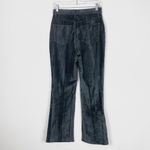 Vintage y2k Xhilaration Grey Crinkled Velvet Flare Leg Pants Size 9/10 Gray Photo 1