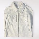 Avec Les Filles Women’s Relaxed Zip Front Jacket Cream Size L Felted Winter Photo 5