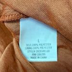 Francesca's NEW Blue Rain Orange Satin Tie Front High-Low Midi A-Line Dress Sz L Photo 4