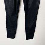 Paige [] Black Fog Luxe Coated Denim Mid Rise Verdugo Ultra Skinny Jeans Size 28 Photo 7
