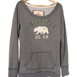 Hollister  California Bear OC CA Sweatshirt Pullover Gray Size M Y2K Preppy Beach Photo 0