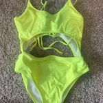 Neon One Piece Swimsuit Yellow Size M Photo 0