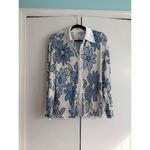 Peppermayo  Floral‎ Pleated Shirt Button Front Long Sleeve Women's Top Photo 1